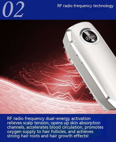 Laser Hair-growing Comb Infrared EMS Scalp Care Portable Vibration Massage