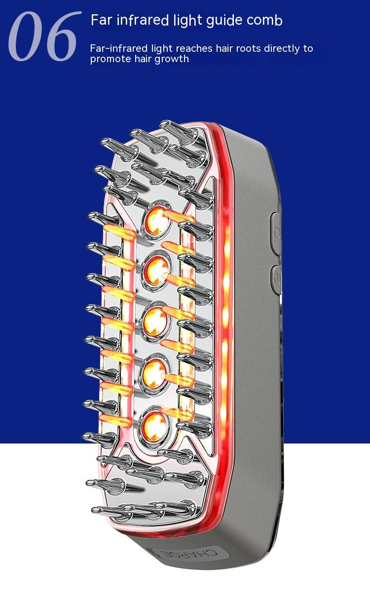 Laser Hair-growing Comb Infrared EMS Scalp Care Portable Vibration Massage